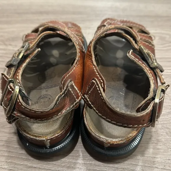 Dr. Martens Brown Fisherman Sandals with Adjustable Buckle