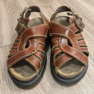 Dr. Martens Brown Fisherman Sandals with Adjustable Buckle
