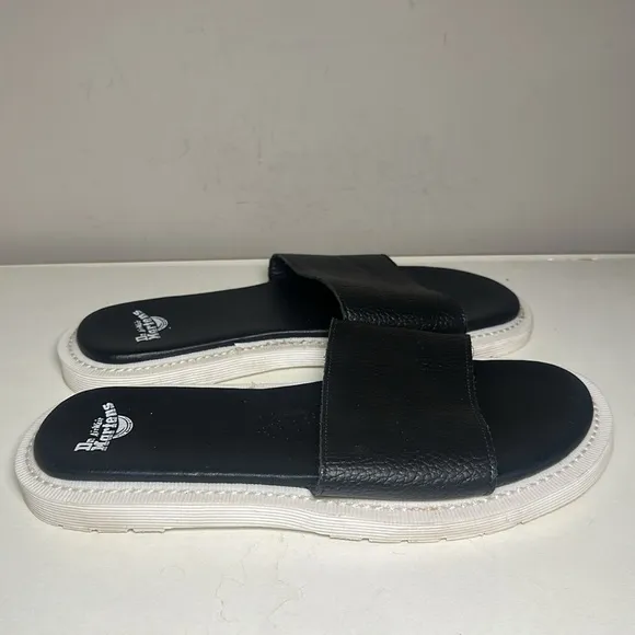 Dr. Martens Cierra II Black pebbled Slide slip on Sandals