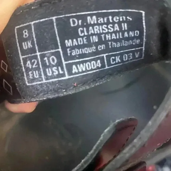 Dr. Martens Clarissa II Leather Platform Sandals Size 10