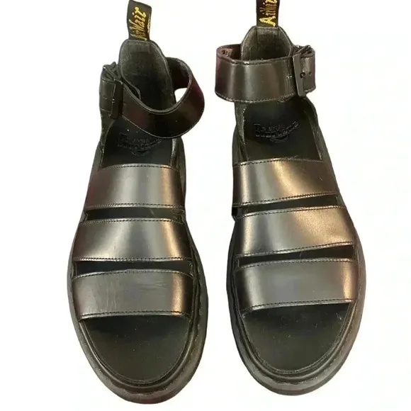 Dr. Martens Clarissa II Leather Platform Sandals Size 10