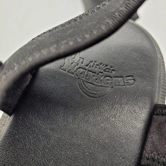 Dr Martens Effra Black Two Strap Open Toe Sandals Shoes Mens US 10 EU 43 comfort
