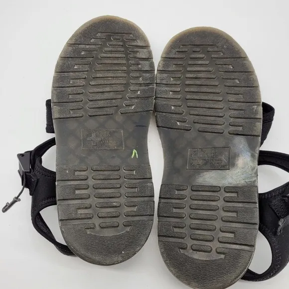 Dr Martens Effra Black Two Strap Open Toe Sandals Shoes Mens US 10 EU 43 comfort