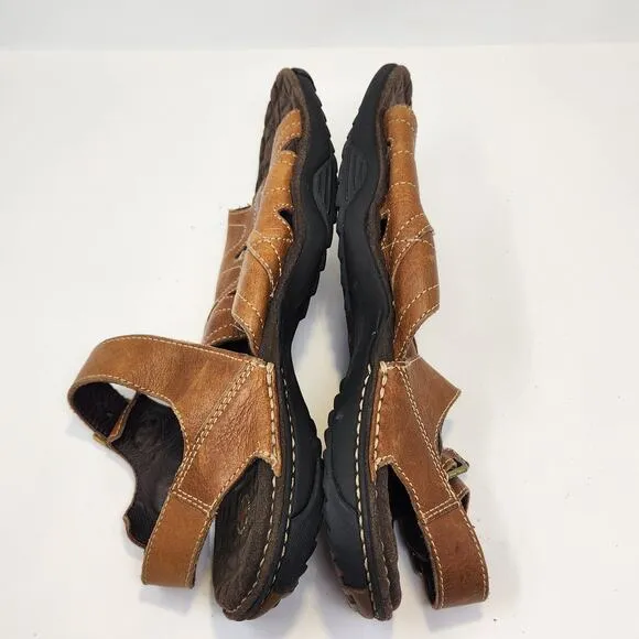 Dr Martens Mens Brown Leather Fisherman Sandals Size 12 Air Cushion Sole Casual