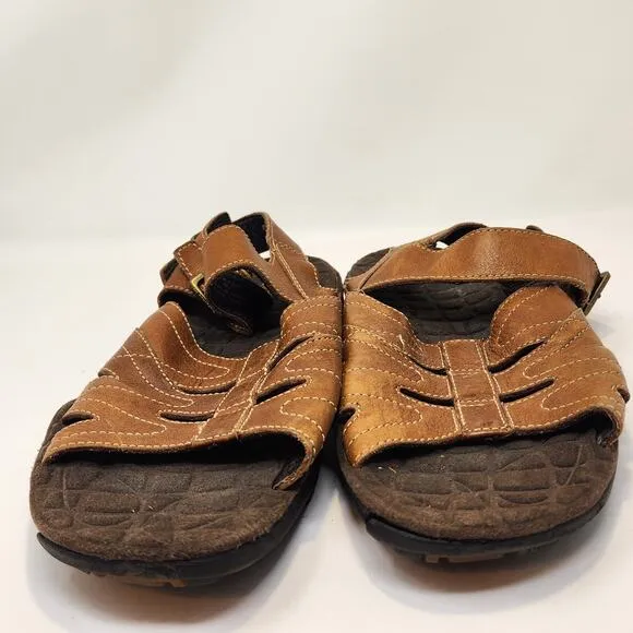 Dr Martens Mens Brown Leather Fisherman Sandals Size 12 Air Cushion Sole Casual