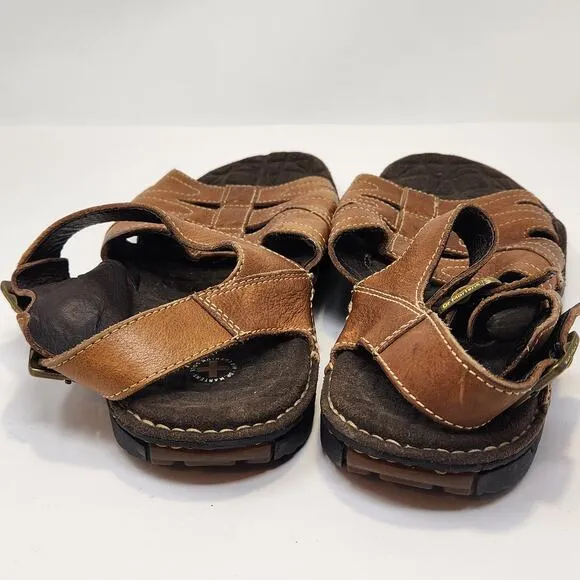 Dr Martens Mens Brown Leather Fisherman Sandals Size 12 Air Cushion Sole Casual
