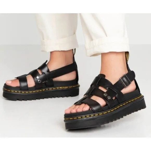 Dr Martens Terry Leather Strap Sandals