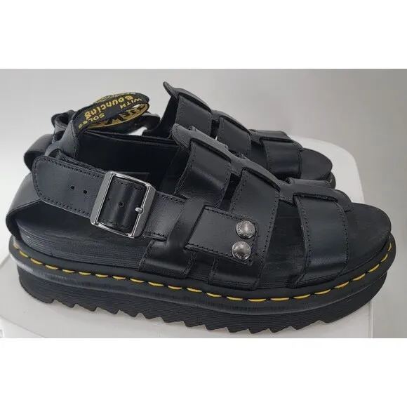 Dr Martens Terry Leather Strap Sandals