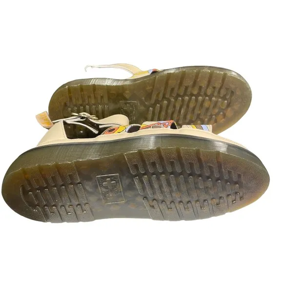 Dr. Martens VEGAN CLARISSA II QUAD SANDALS BEIGE WOMEN'S SIZE 10