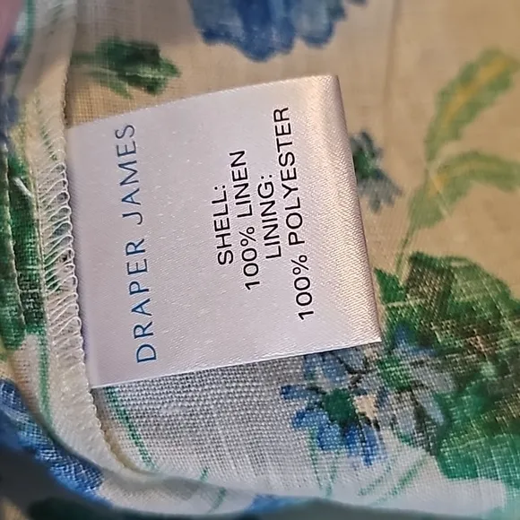 Draper James Carrie midi Dress Linen White field poppy sz XXL new with tags