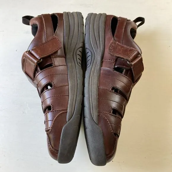 Drew Dublin Leather Fisherman Style Mens Sandals Size 11