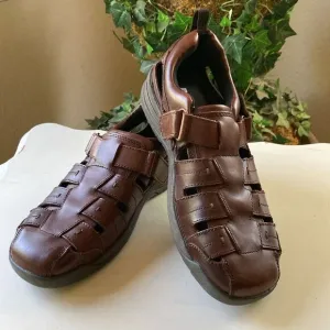 Drew Dublin Leather Fisherman Style Mens Sandals Size 11