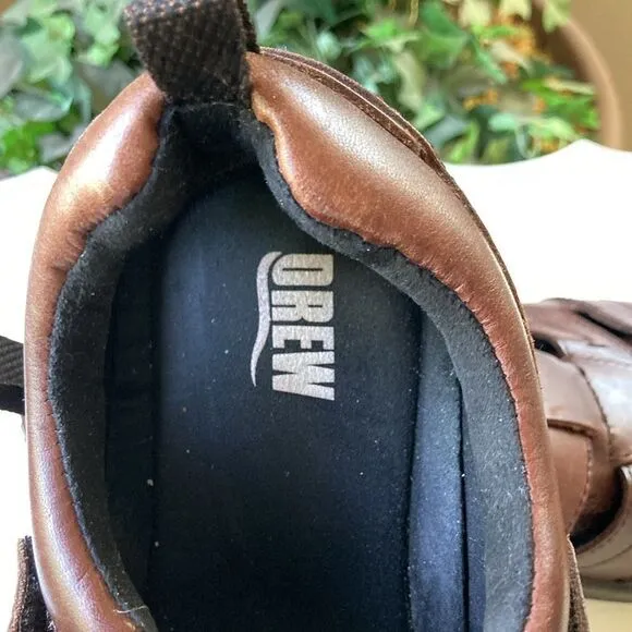 Drew Dublin Leather Fisherman Style Mens Sandals Size 11