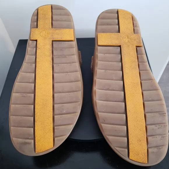 Dr.Martens Vintage Brown Leather Buckle Air Cushion Slides Sandals Men's…