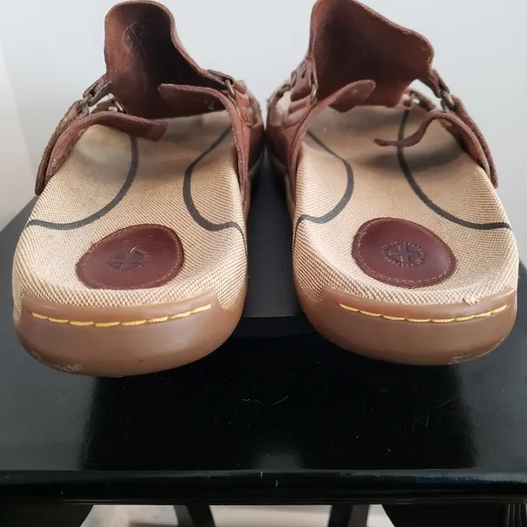 Dr.Martens Vintage Brown Leather Buckle Air Cushion Slides Sandals Men's…