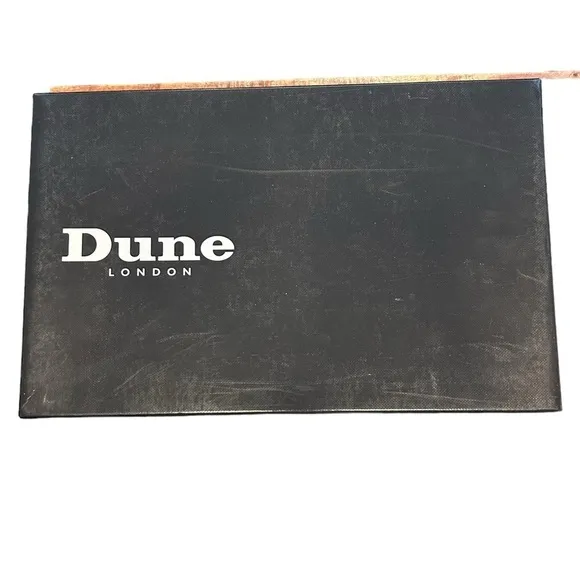 DUNE London NWT Leather Thong Sandals in Black Sz 37