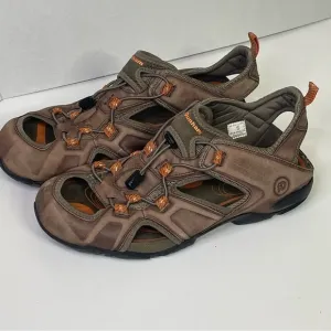 Dunham Nolan Leather Brown Sandals Fisherman Sports Hiking Outdoors Camping 10