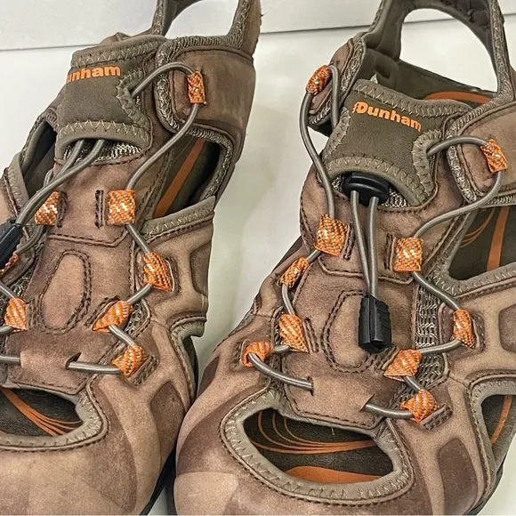 Dunham Nolan Leather Brown Sandals Fisherman Sports Hiking Outdoors Camping 10