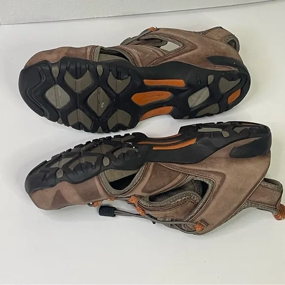 Dunham Nolan Leather Brown Sandals Fisherman Sports Hiking Outdoors Camping 10