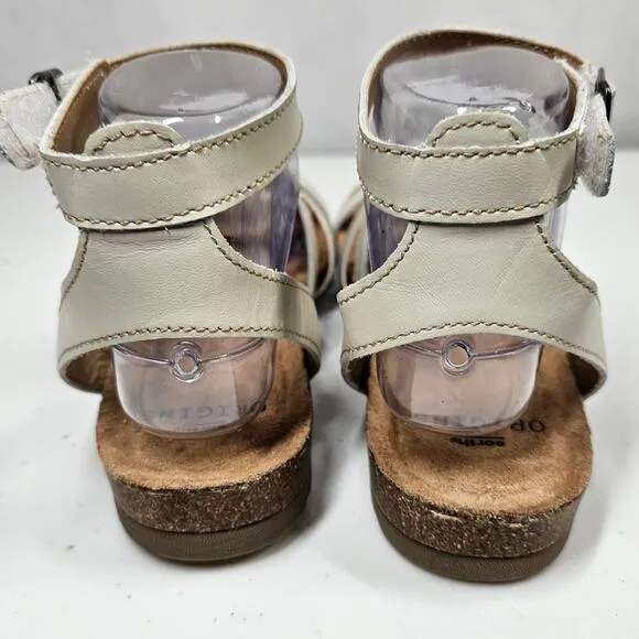 Earth Origins Lyndon Leesa Strappy Sandals Sand/White Women's 8 NWOB