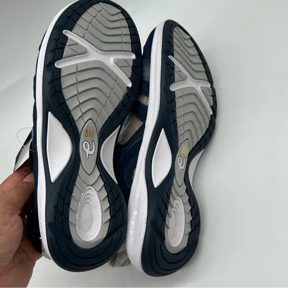EASY SPIRIT Women's Esplash Closed Toe Sling Back Casual Sandals in dark blue 5M