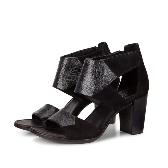 ECCO Black Shape 65 Block Sandals, Size EU 41 | US 10-10.5 New in Box