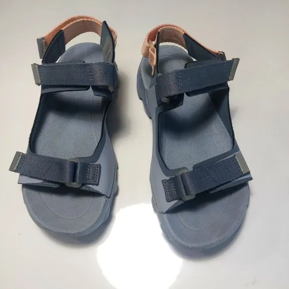 ECCO Stylish Blue and Pink Sandals Size 7 -7.5