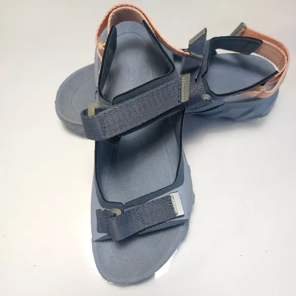 ECCO Stylish Blue and Pink Sandals Size 7 -7.5