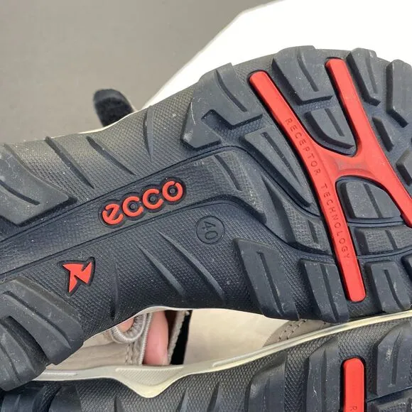 ECCO Womens Outdoor Hiking Sandals Sport Khaki Sz EU 40/US 9,Receptor Technology