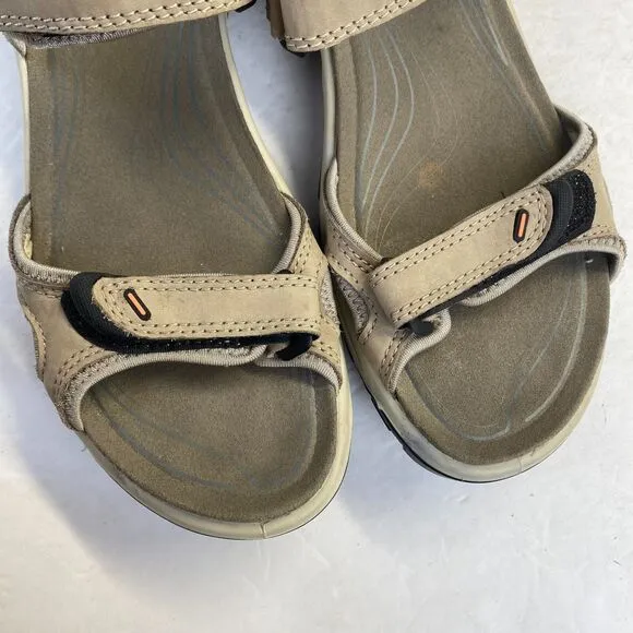 ECCO Womens Outdoor Hiking Sandals Sport Khaki Sz EU 40/US 9,Receptor Technology