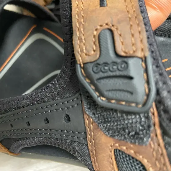 Ecco Yucatan Receptor Technology Hiking Espresso Leather Sandals