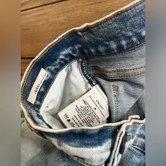 Edyson DELON  Denim high-rise Distressed Shorts; Size 27 NWT! 2 pairs to sell!