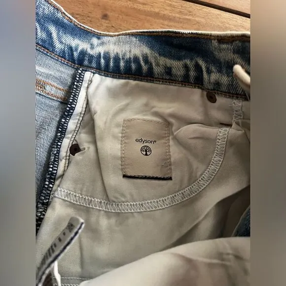 Edyson DELON  Denim high-rise Distressed Shorts; Size 27 NWT! 2 pairs to sell!
