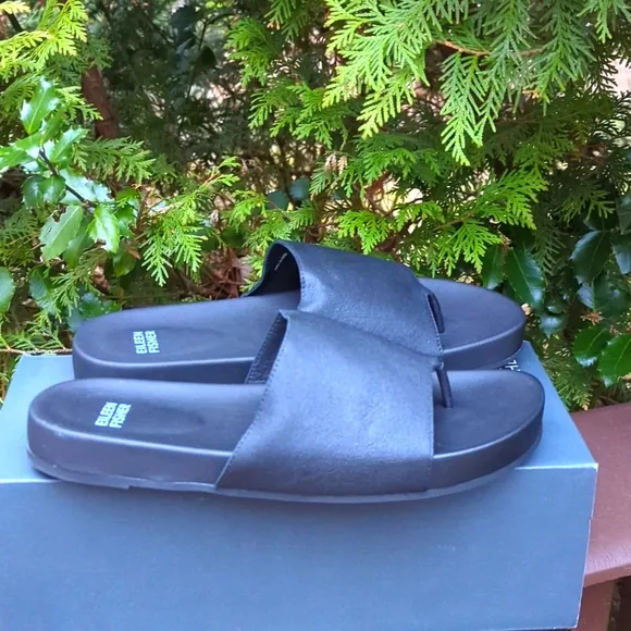 Eileen Fisher Black Slide Sandals