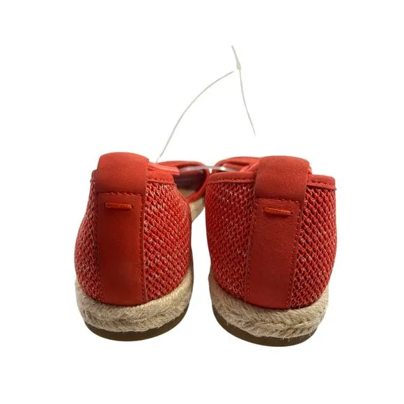 Eileen Fisher Mews, Mesh Orange Size 7  Espadrille Sandals