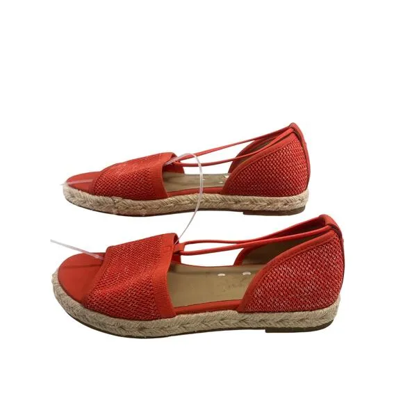 Eileen Fisher Mews, Mesh Orange Size 7  Espadrille Sandals