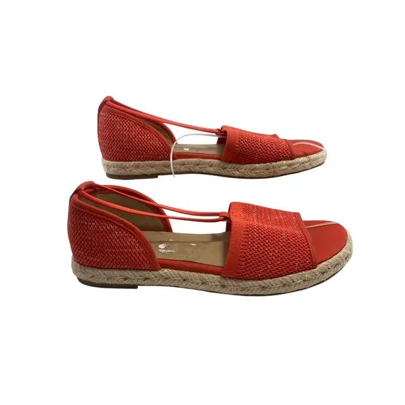 Eileen Fisher Mews, Mesh Orange Size 7  Espadrille Sandals