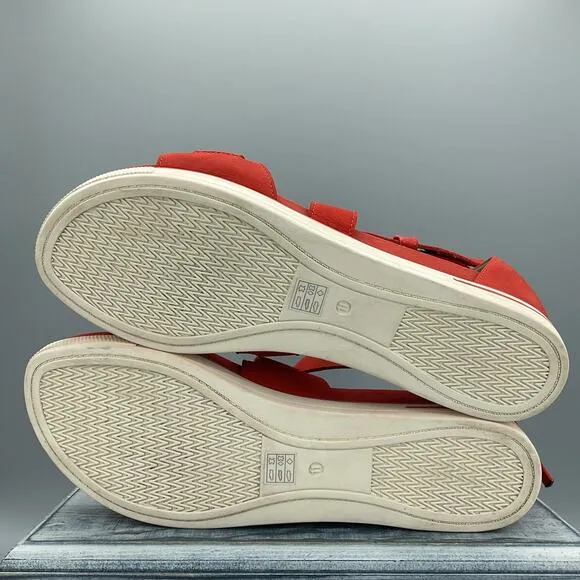 Eileen Fisher Sports Platform Sandals Orange Size 11