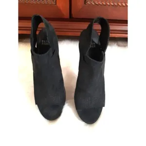 Eileen Fisher Vero Cuoio Women's Size 8 Black Leather Suede Platform Sandals