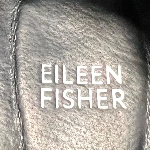 Eileen Fisher Viv Black Nubuck Leather Crossover Casual Comfort Sandals Womens 9