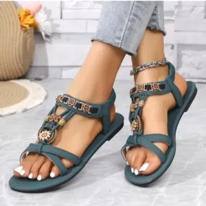 Elegant Teal Sandals Sz 7.5