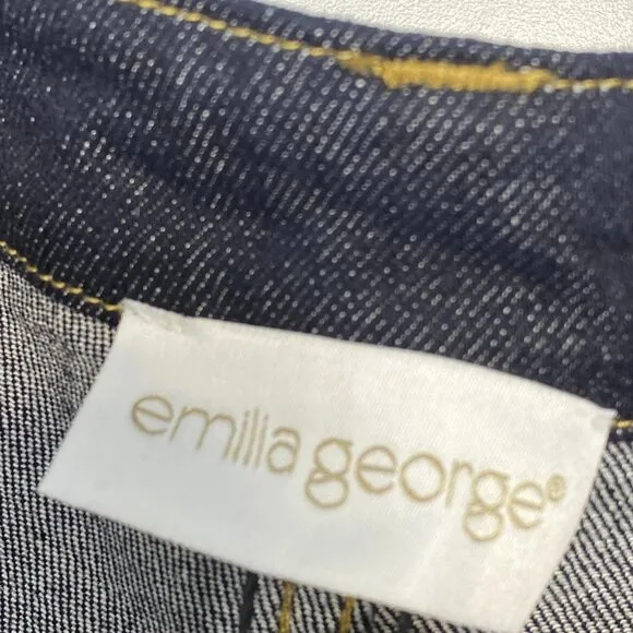 Emilia George Women's Trouser Jeans – Size 25 – Dark Blue – Baggy Fit – NWT