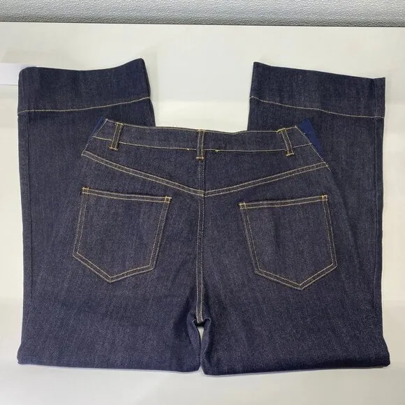 Emilia George Women's Trouser Jeans – Size 25 – Dark Blue – Baggy Fit – NWT