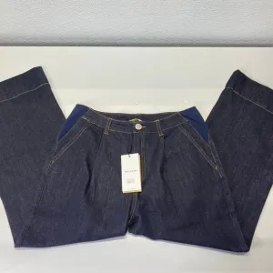 Emilia George Women's Trouser Jeans – Size 25 – Dark Blue – Baggy Fit – NWT