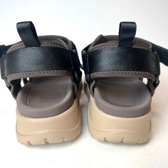 EMMI X SHAKA Unisex All Terrain Sports Hiking 3 Strap Sandals Brown Black