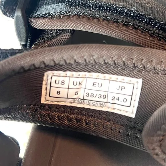 EMMI X SHAKA Unisex All Terrain Sports Hiking 3 Strap Sandals Brown Black