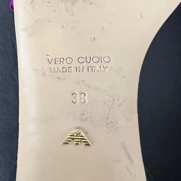 Emporio Armani Slip On Sandals Made in Italy