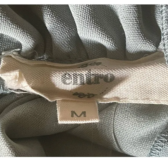 ENTRO Women's Tiered Ruffle High Neck Sleeveless Dress‎ Ties in Back Size Medium