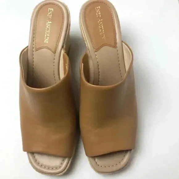 Enzo Angiolini Phylicia Wedge Sandals size 10 M