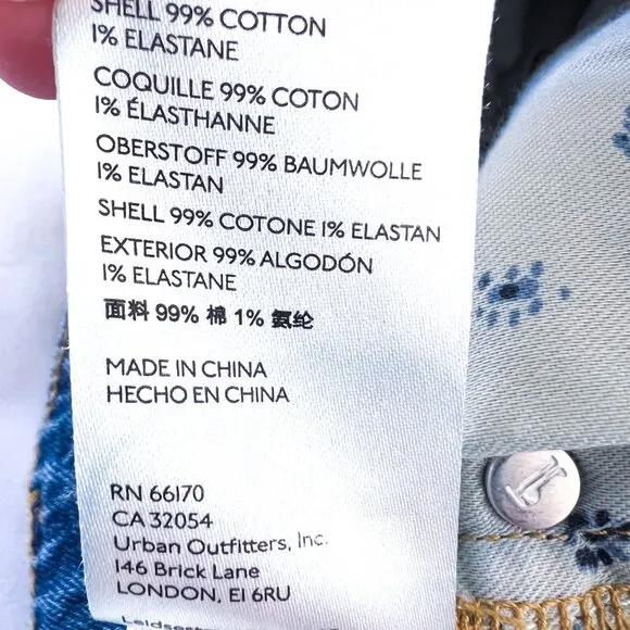 EUC Anthropologie Pilcro Borrowed Boyfriend Patchwork Jeans